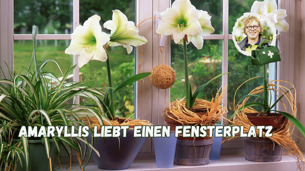 Amaryllis liebt einen Festerplatz