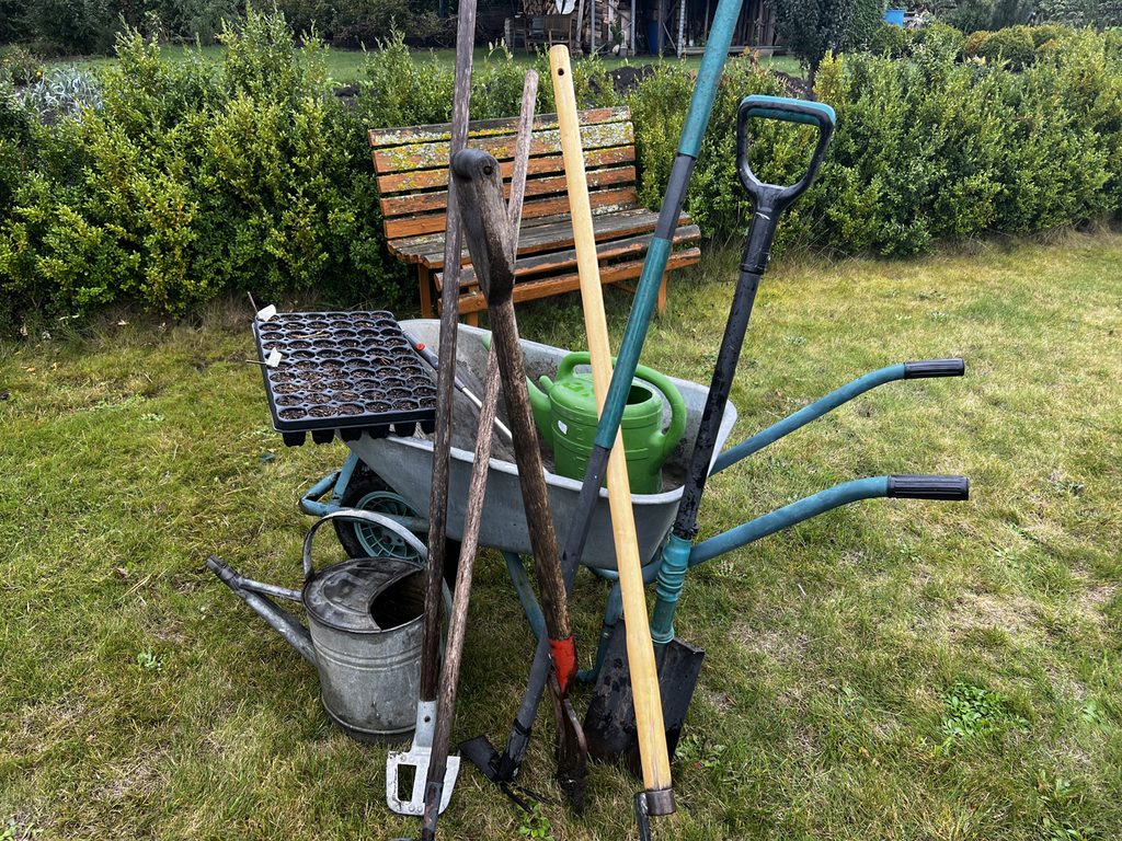Pflege von Pflanzen und Gartengeräten zur vorbeugenden Pflanzenstärkung